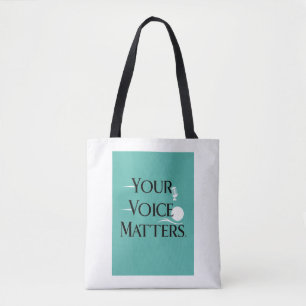 Uw stem telt optie 2 tote bag