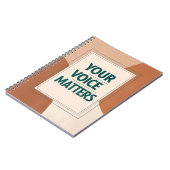 Uw stem telt optie 3 notitieboek (Linkerzijde)