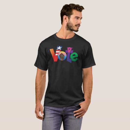"Uw stem, Uw stem" Mannen T-Shirt (Voorkant volledig)