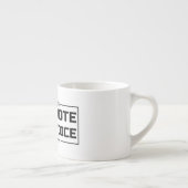 Uw stem Uw stem Zwart lettertype Espresso Kop (Rechts)