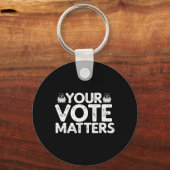 Uw Stem Verkiezing Kiezer Sleutelhanger (Voorkant)