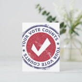 uw stembiljetten briefkaart (Staand voorkant)