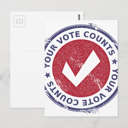 uw stembiljetten briefkaart (Voorkant / Achterkant)