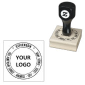 Uw Stempel van het Adres van de Terugkeer met Logo (Gestempeld)