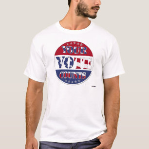 UW STEMT TELT Ronde met VS-vlag & sterren T-shirt