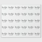 Uw Stijlbedrijf (teksttype) Cadeaupapier (Vlak)