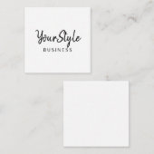 Uw Stijlbedrijf (teksttype) Notitiekaartje (Voorkant / Achterkant)
