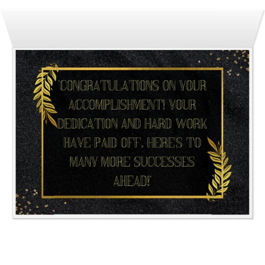 Uw succes vieren (Binenzijde Horizontaal (Onderkant))