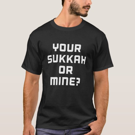 Uw Sukkah of mijn Sukkot Jewish Holiday Etrog LU T-shirt (Voorkant)