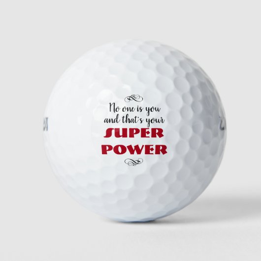 Uw superkracht golfballen (Voorkant)