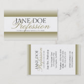 Uw taakTitel Gold Script-witboek Visitekaartje (Voorkant / Achterkant)