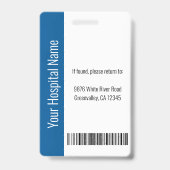 Uw tandheelkundige Logo-tandarts Foto-ID Badge (Back)