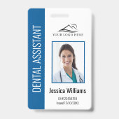 Uw tandheelkundige Logo-tandarts Foto-ID Badge (Front)