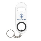 Uw tas of Nautical Compass Anchor White Mini Flessenopener (Voorkant)