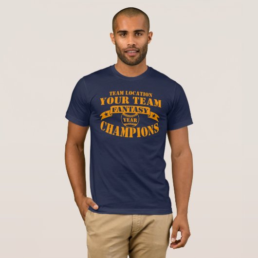UW TEAM FANTASY BASEBALL CHAMPS T-SHIRT (Voorkant volledig)
