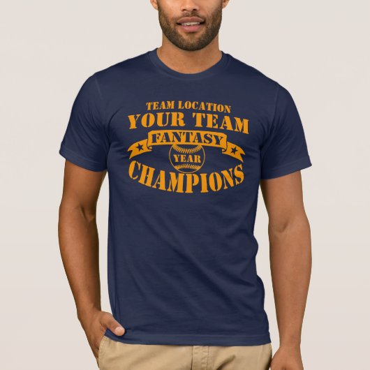 UW TEAM FANTASY BASEBALL CHAMPS T-SHIRT (Voorkant)
