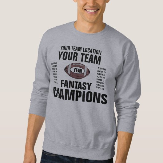 UW TEAM PERSONALISEERDE FANTASY-SHIRT TRUI (Voorkant)