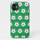 Uw team van het Football in Groen Case-Mate iPhone Case (Achterkant)