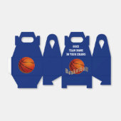 Uw teamnaam en kleuren Basketball Favor Boxen Bedankdoosjes (Uitgevouwen)