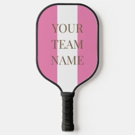Uw teamnaam Roze Wit Pickleball Paddle