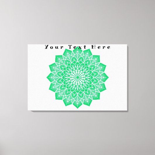 Uw tekst hier Aangepaste kunst opgespannen canvasp Canvas Afdruk (Voorkant)