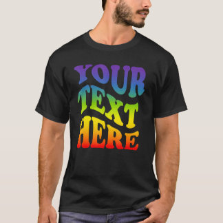 Uw Tekst Hier Regenboog Lgbtq Lesbisch Homoseksuee T-shirt
