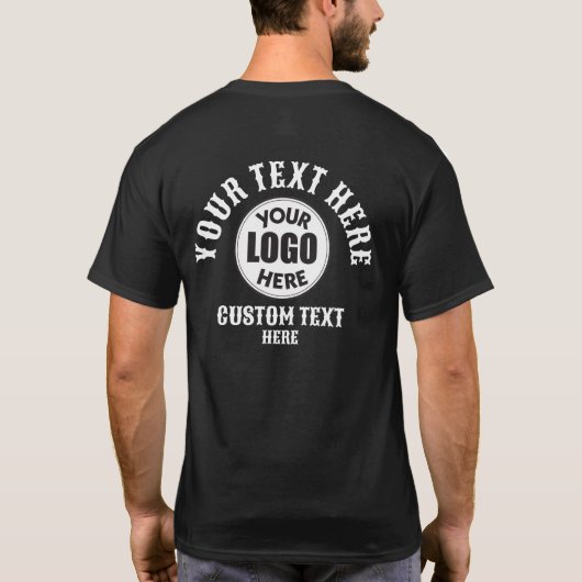 UW TEKST HIER T-SHIRT (Achterkant)