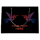 Uw tekst hier Tekst Aangepast Links Rechts Afbeeld Groot Cadeauzakje (Voorkant)