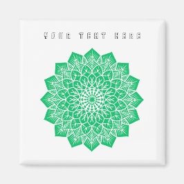 Uw tekst hier Tekst Afbeelding Groen Kunst Thuis K Magneet