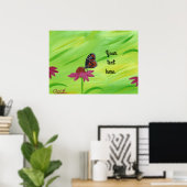 Uw tekst, of Geen tekst Monarch Vlinder Posters (Thuiskantoor)