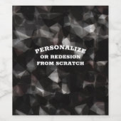 Uw Tekst of Ontwerp Hier - Maak een Aangepast Wijn Etiket (Enkel label)