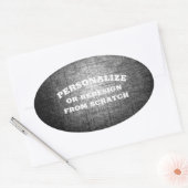 Uw tekst of ontwerp hier - Maak een aangepaste Ovale Sticker (Envelop)