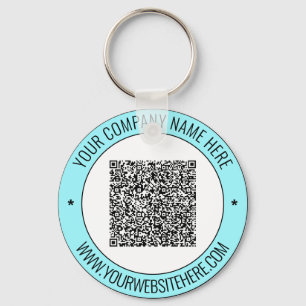 Uw tekst van de Code QR en Kleuren Promotionele Sl Sleutelhanger