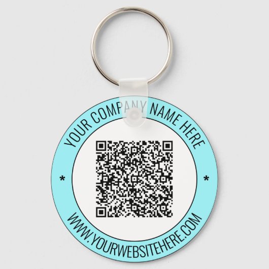 Uw tekst van de Code QR en Kleuren Promotionele Sl Sleutelhanger (Voorkant)
