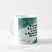 Uw teksten kunnen levens veranderen optie 2 koffiemok (Voorkant links)