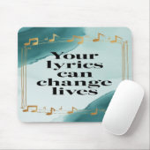 Uw teksten kunnen levens veranderen optie 2 muismat (Met muis)