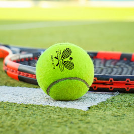 Uw tennisclub Naam Team Coach gepersonaliseerd Tennisballen