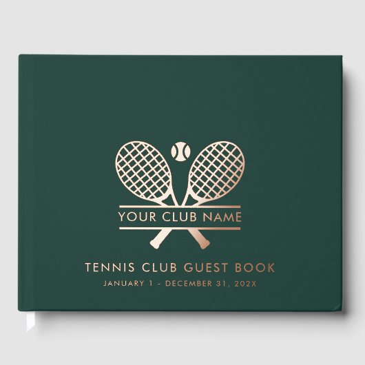 Uw tennisclub naam Team Country House Bezoekers Gastenboek (Voorkant)