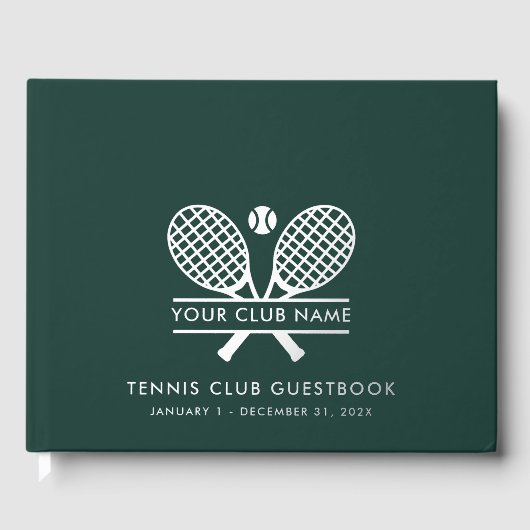 Uw tennisclub naam Team Spelers Country House Gastenboek (Voorkant)