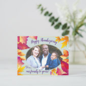 Uw Thanksgiving van de Fotofamilie Feestdagenkaart (Staand voorkant)
