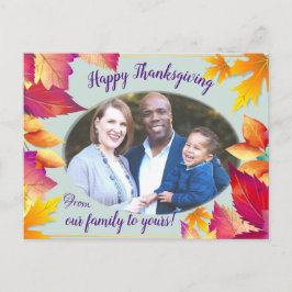 Uw Thanksgiving van de Fotofamilie Feestdagenkaart