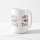 Uw Think Slogan Mok ontwerp (Voorkant rechts)