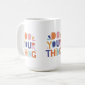 Uw Think Slogan Mok ontwerp (Voorkant links)