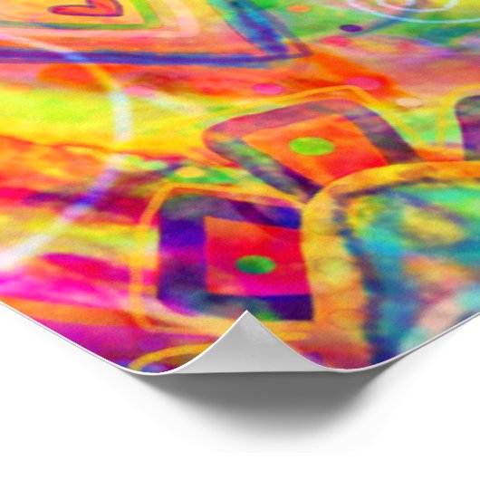 Uw tijd om  Aqua Hearts te schitteren Inspirerend Poster (Hoek)