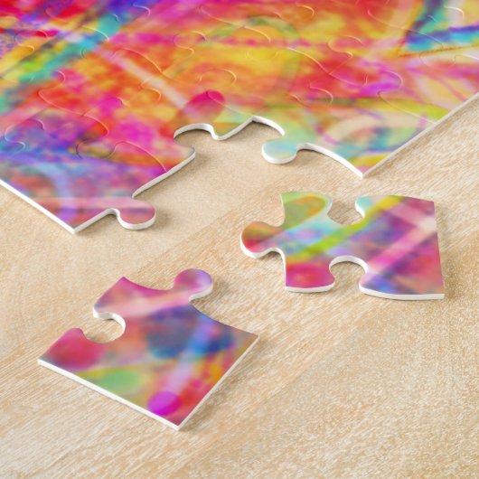 Uw tijd om te schitteren Leuke Harten Bloemen Insp Legpuzzel (Zijkant)