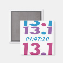 Uw Time 13.1 halve marathon run magneet aanpassen