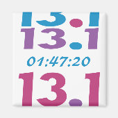 Uw Time 13.1 halve marathon run magneet aanpassen (Voorkant)