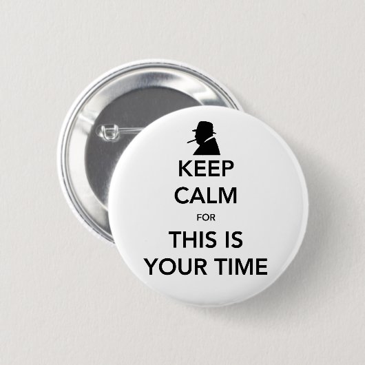 Uw Time Round Button (Voorkant /achterkant)