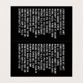 Uw toekomst wordt gecreëerd door wat u vandaag aan visitekaartje (Binnenkant ongevouwen)