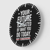 Uw toekomst wordt vandaag Creëer - Gym Hustle Succ Grote Klok (Hoek)